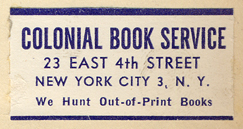 Colonial Book Service