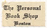 The Personal Book Shop, Boston, Massachusetss (23mm x 14mm).
