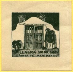 Villagrá Book Shop, Santa Fé, New Mexico (38mm x 38mm). Courtesy of Lewis Jaffe.